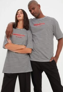 Trendyol Striped Crew Neck T-Shirt