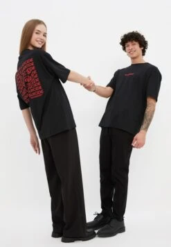 Trendyol Back Print Crew Neck T-Shirt