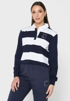 Nautica Striped Rugby Polo