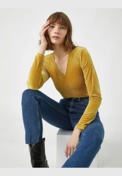 Koton V Neck Long Sleeve T-Shirt