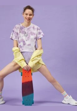 Koton Tie-Dye T-Shirt Cotton Crew Neck