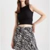 DeFacto Woman Fit And Flare Woven Skirt