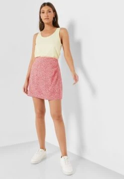 ONLY Button Detail Printed Skirt