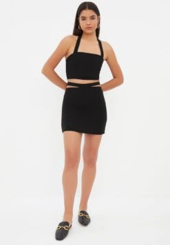Trendyol Strappy High Waist Skirt