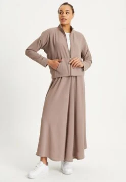 Zip Detail Sweatshirt & Skirt Set