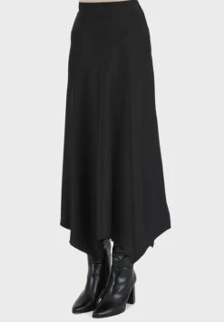 Asymmetrical Hem High Waist Skirt