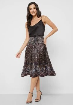 Floral Print Tiered Skirt