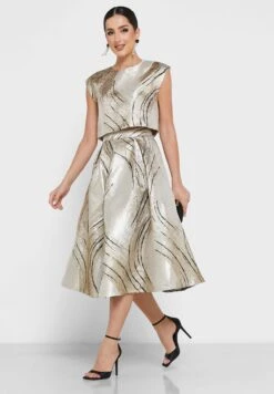 Printed High Waist Skirt