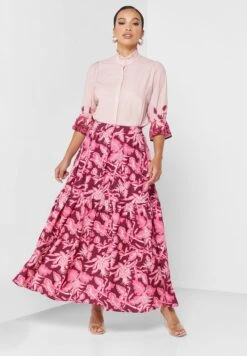 Printed Tiered Skirt