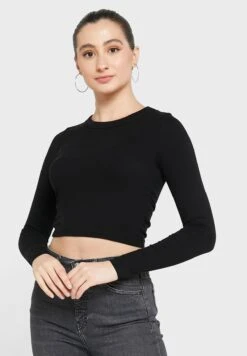 COTTON ON Round Neck Ribbed Top