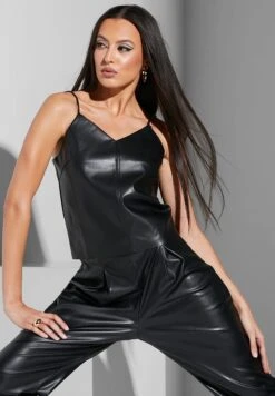 11:11 Solid Leather Cami Top