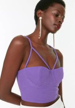 Trendyol Strappy Ribbed Bustier