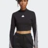ADIDAS 3 Stripe Future Icon Mock Neck Top