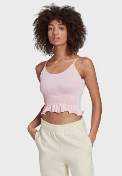 Adidas Originals 3 Stripe Smocked Top