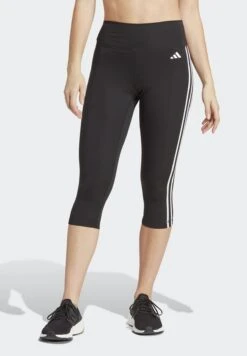 ADIDAS 3 Stripe Train Essential High Waist 3/4 Leggings