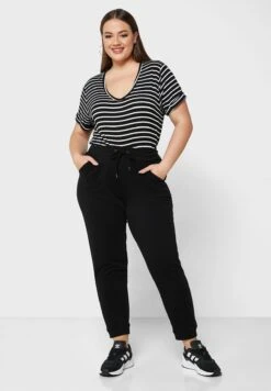 BRAVE SOUL Drawstring Waist Cuffed Joggers