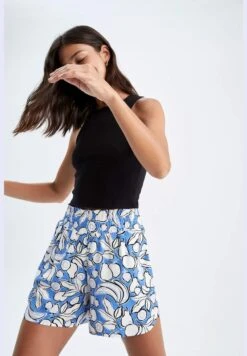 DeFacto Relax Fit Floral Print Viscose Short
