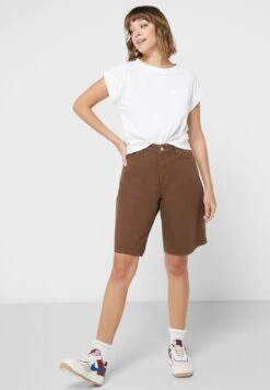 Monki High Waist Denim Shorts