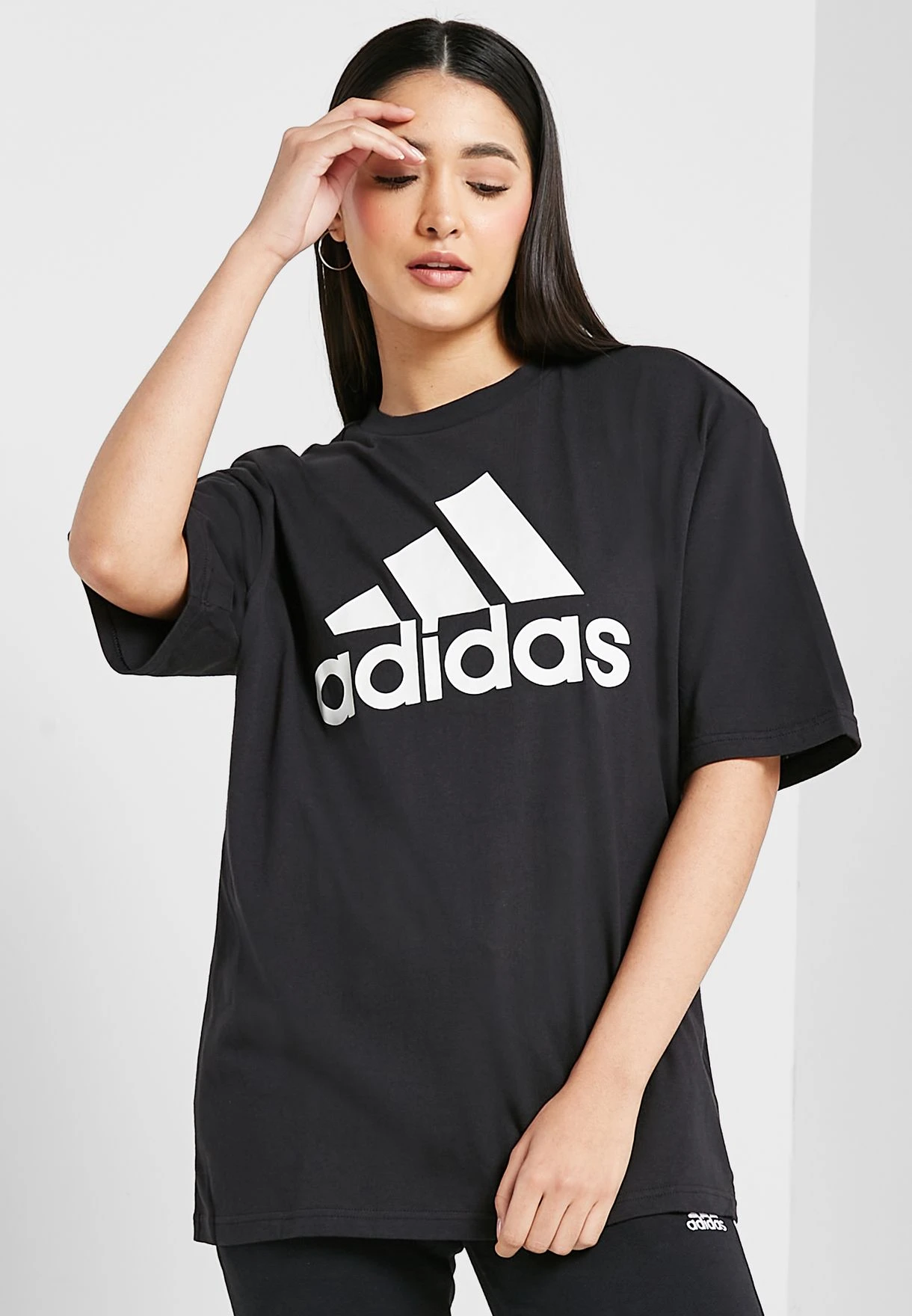 ADIDAS Essential Big Logo Boyfriend T-Shirt 1 ADIDAS Essential Big Logo Boyfriend T-Shirt