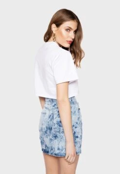 Acid Wash Denim Skirt -Minique Fashion Store 2 zoom desktop 1572