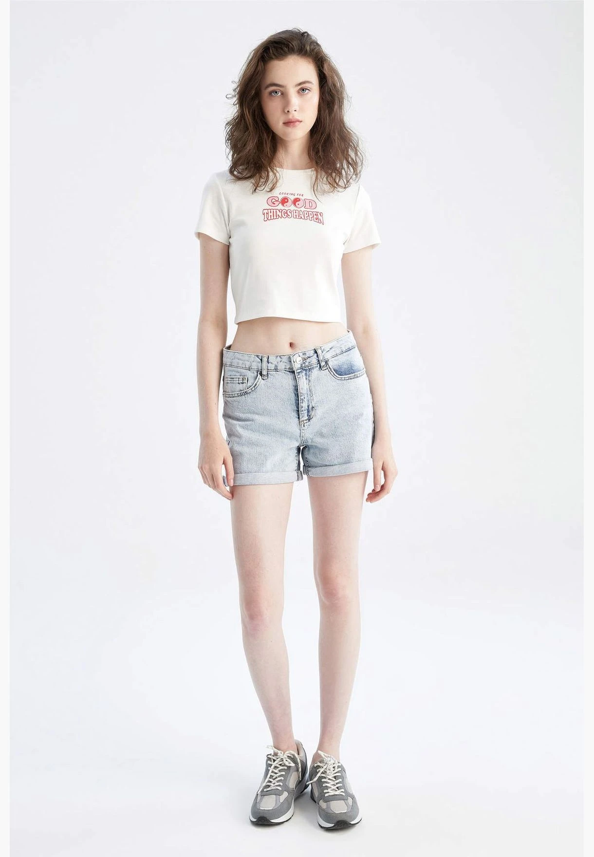 DeFacto Woman Denim Short 2 DeFacto Woman Denim Short - Image 2