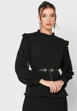 Ruffle And Pleat Dress 6 Ruffle And Pleat Dress -Minique Fashion Store 3 zoom desktop 1607