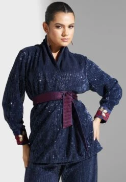 Surplice Neck Sequin Set -Minique Fashion Store 3 zoom desktop 1615