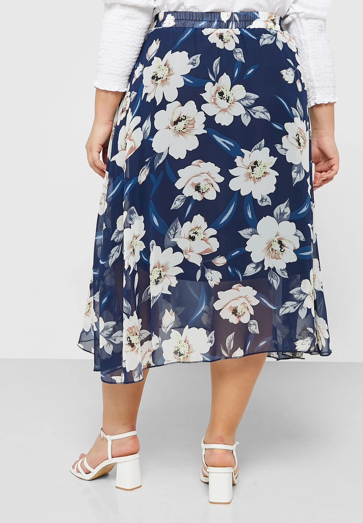Floral Print Fit & Flare Skirt 3 Floral Print Fit & Flare Skirt - Image 3