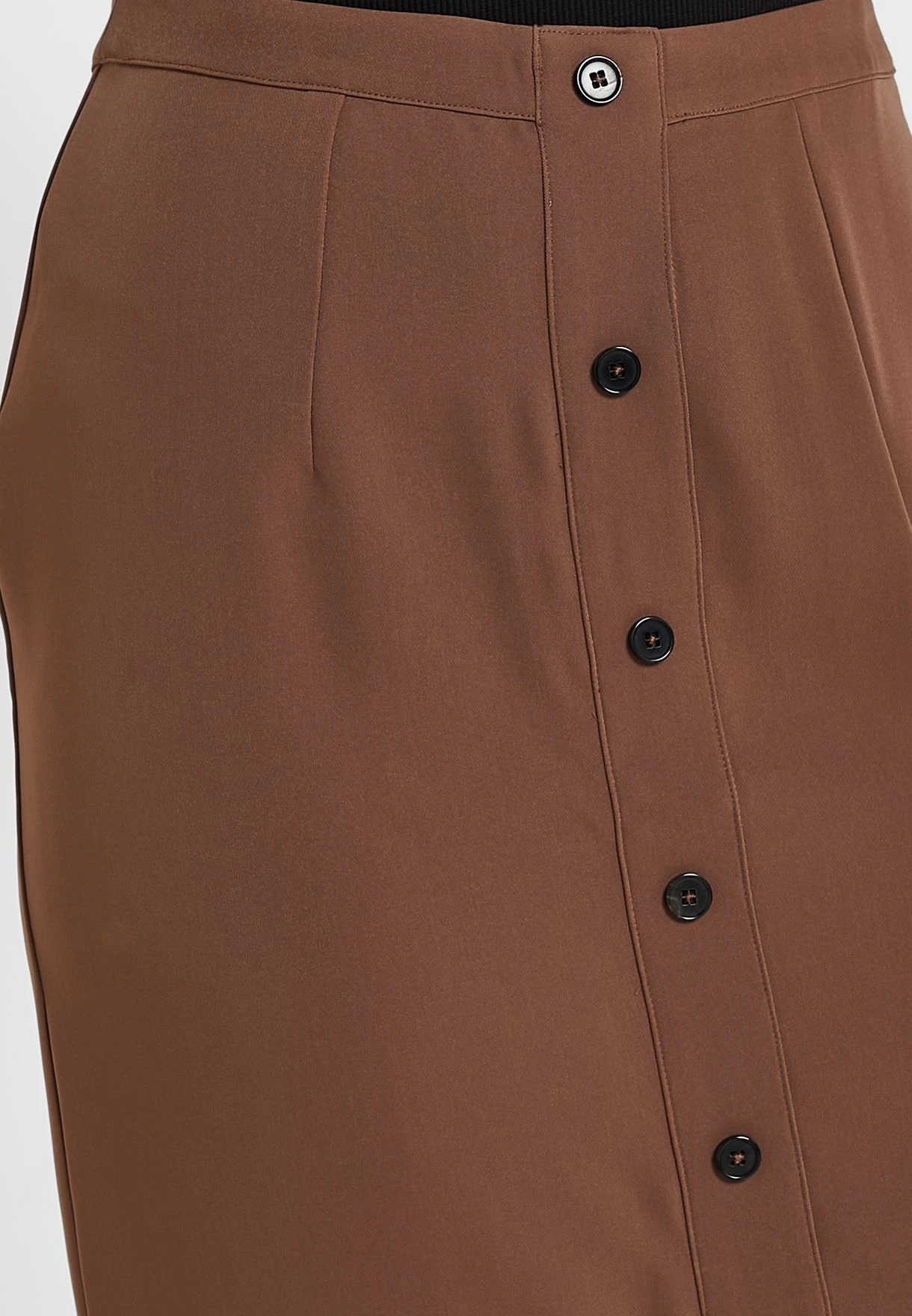 High Waist Button Detail Skirt 3 High Waist Button Detail Skirt - Image 3