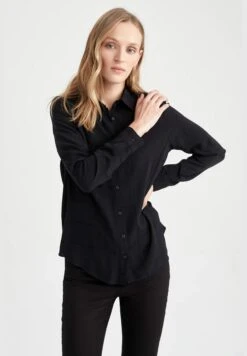 DeFacto Elastic Hem Long Sleeve Regular Fit Shirt Neck Top -Minique Fashion Store 3 zoom desktop 1866