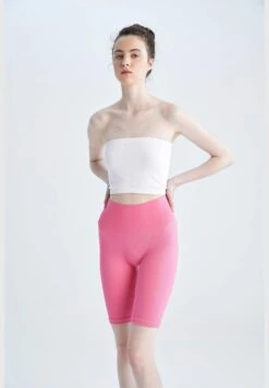 Trendyol Crew Neck Colorblock Crop Top -Minique Fashion Store 3 zoom desktop 242