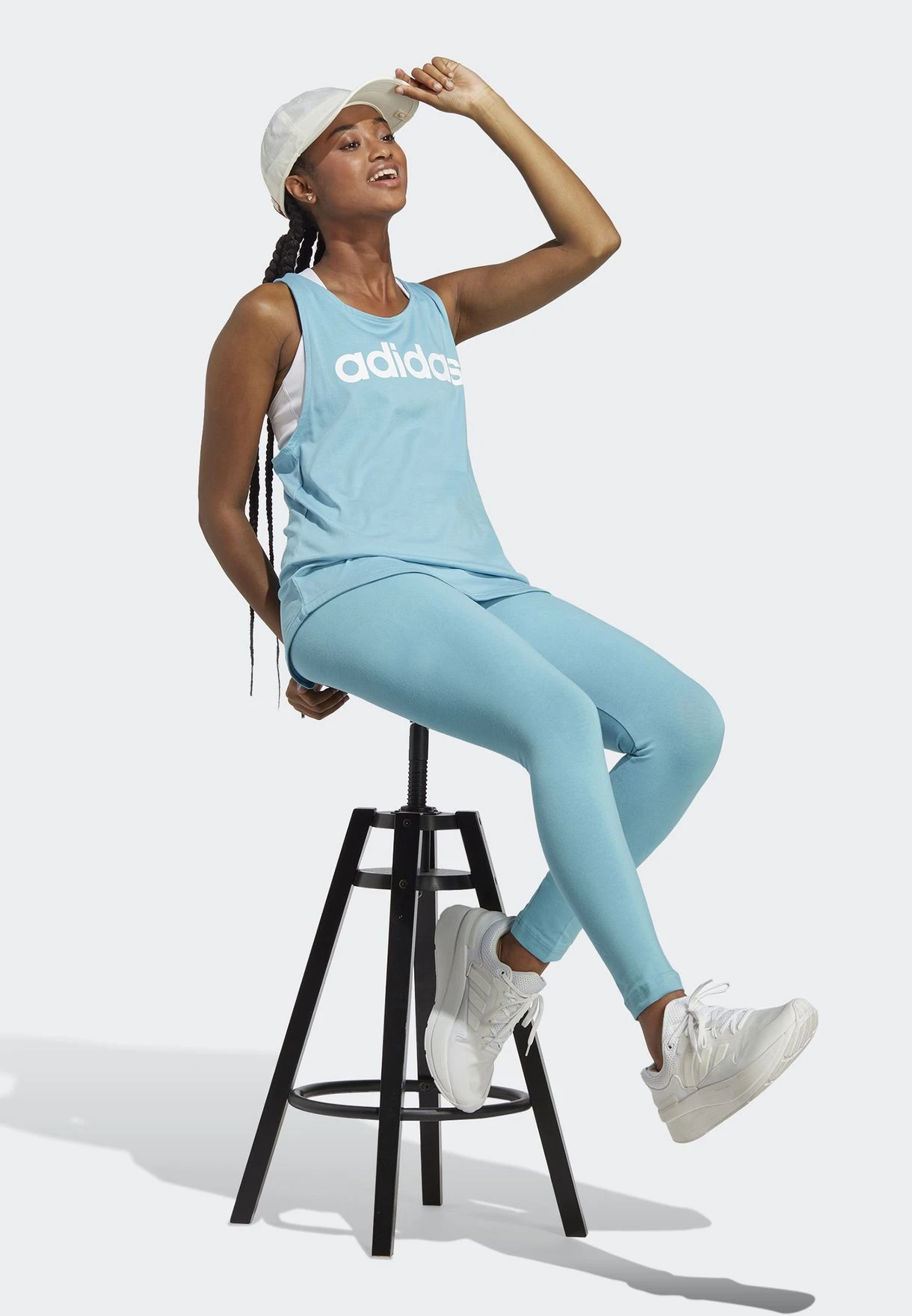 ADIDAS Linear Essential High Waist Leggings 3 ADIDAS Linear Essential High Waist Leggings - Image 3