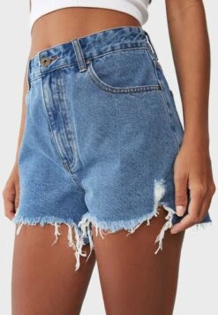 COTTON ON High Ripped Mom Denim Shorts -Minique Fashion Store 3 zoom desktop 750