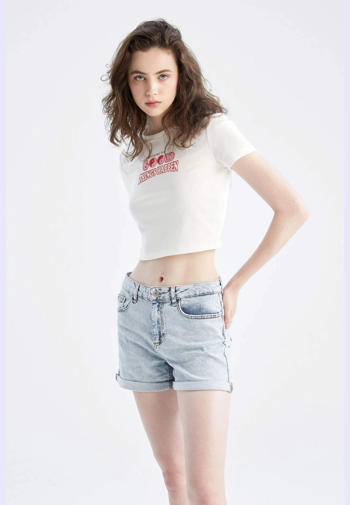 DeFacto Woman Denim Short 3 DeFacto Woman Denim Short - Image 3