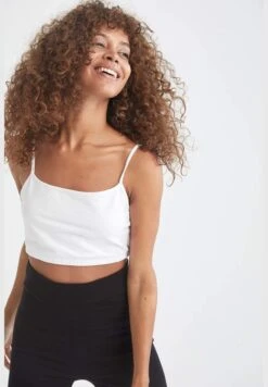 DeFacto Spaghetti Strap Cotton Cropped Tank Top (3 Pack) -Minique Fashion Store 3 zoom desktop 881