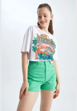 DeFacto Woman Oversize Fit Short Sleeve T-Shirt -Minique Fashion Store 3 zoom desktop 887