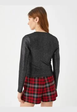 Aslıhan Malbora X Koton - Silvery Asymmetric Neck T-Shirt -Minique Fashion Store 4 zoom desktop 1188