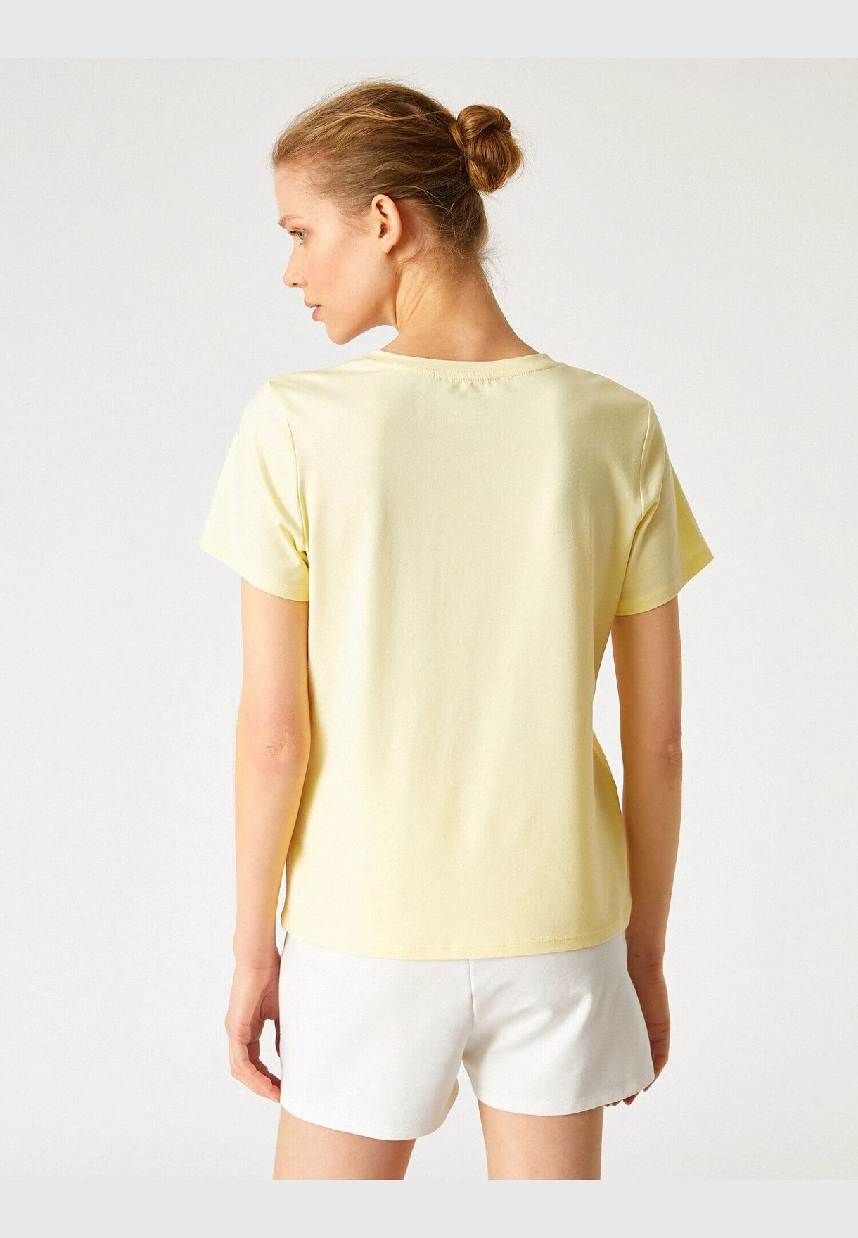 Koton V Neck Short Sleeve Basic T-Shirt 4 Koton V Neck Short Sleeve Basic T-Shirt - Image 4