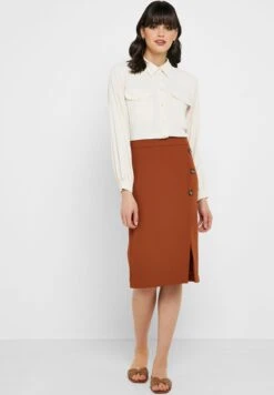 Koton Button Detail Pencil Skirt -Minique Fashion Store 4 zoom desktop 1313