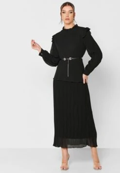 Ruffle And Pleat Dress 7 Ruffle And Pleat Dress -Minique Fashion Store 4 zoom desktop 1547