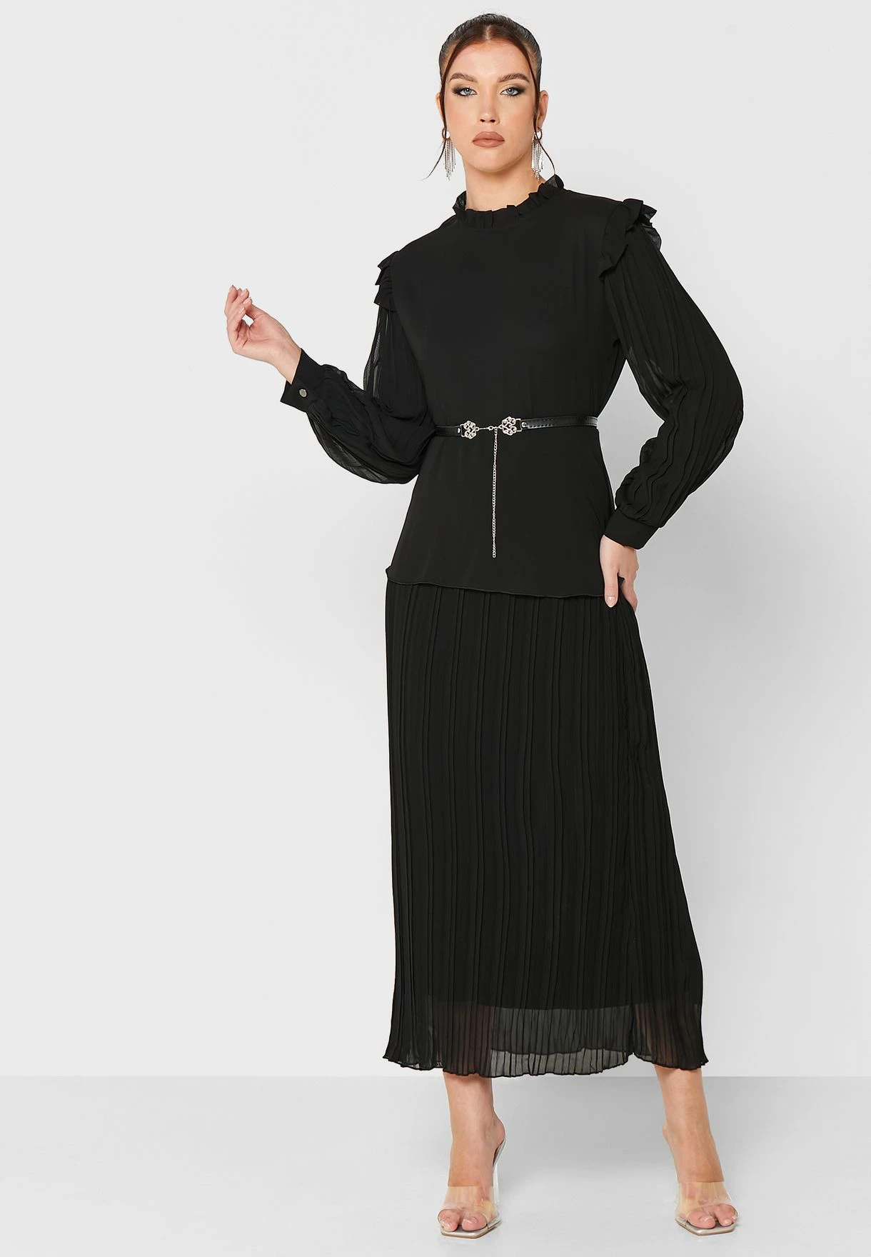 Ruffle And Pleat Dress 4 Ruffle And Pleat Dress - Image 4