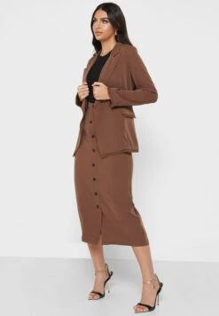 High Waist Button Detail Skirt 7 High Waist Button Detail Skirt -Minique Fashion Store 4 zoom desktop 1780