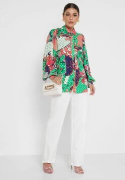 NEVER FULLY DRESSED Printed Longline Shirt -Minique Fashion Store 4 zoom desktop 1802