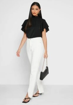 ELLA Ruffle Sleeve Top -Minique Fashion Store 4 zoom desktop 1806