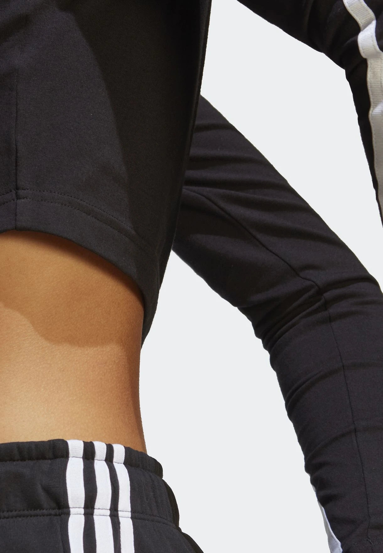 ADIDAS 3 Stripe Future Icon Mock Neck Top 4 ADIDAS 3 Stripe Future Icon Mock Neck Top - Image 4