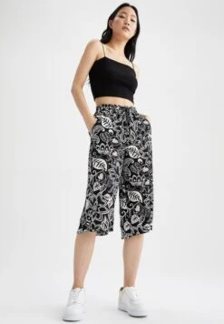 DeFacto Drawstring Printed Culottes -Minique Fashion Store 4 zoom desktop 835