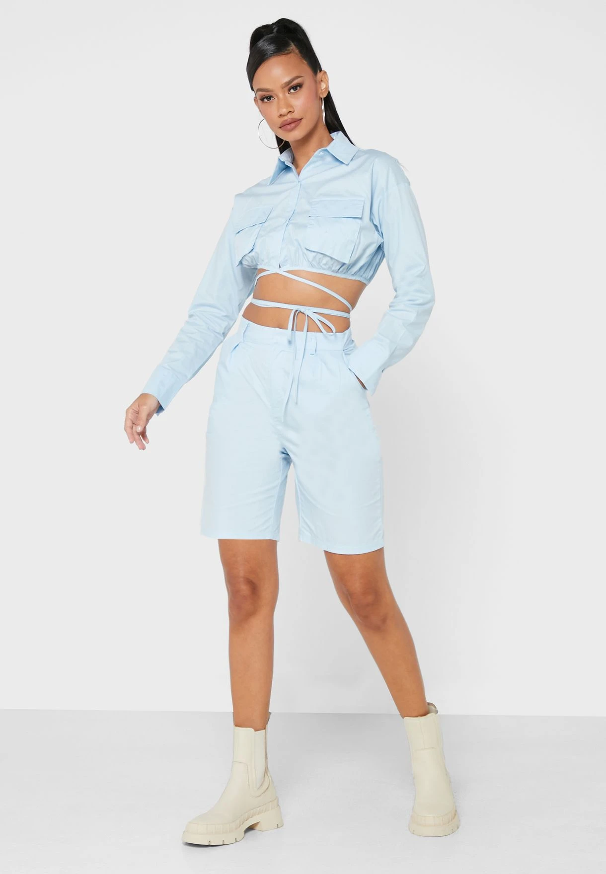 Public Desire Boxy Tailored Midi Shorts 4 Public Desire Boxy Tailored Midi Shorts - Image 4