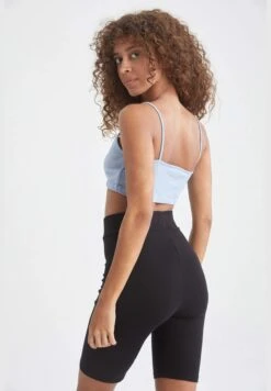 DeFacto Spaghetti Strap Cotton Cropped Tank Top (3 Pack) -Minique Fashion Store 5 zoom desktop 538