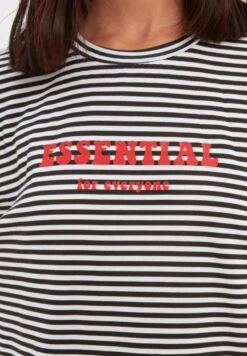 Trendyol Striped Crew Neck T-Shirt -Minique Fashion Store 5 zoom desktop 625