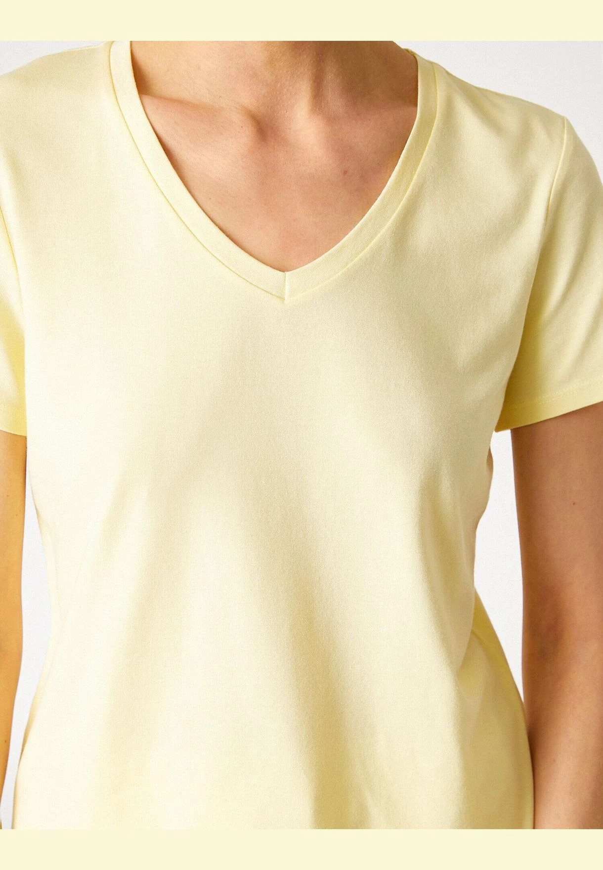 Koton V Neck Short Sleeve Basic T-Shirt 5 Koton V Neck Short Sleeve Basic T-Shirt - Image 5